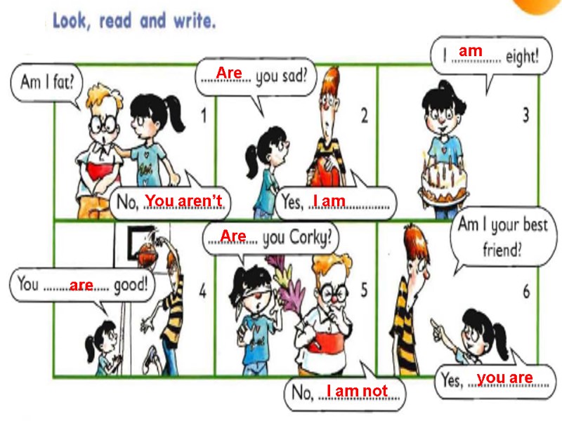 am Are You aren’t I am are Are I am not you are